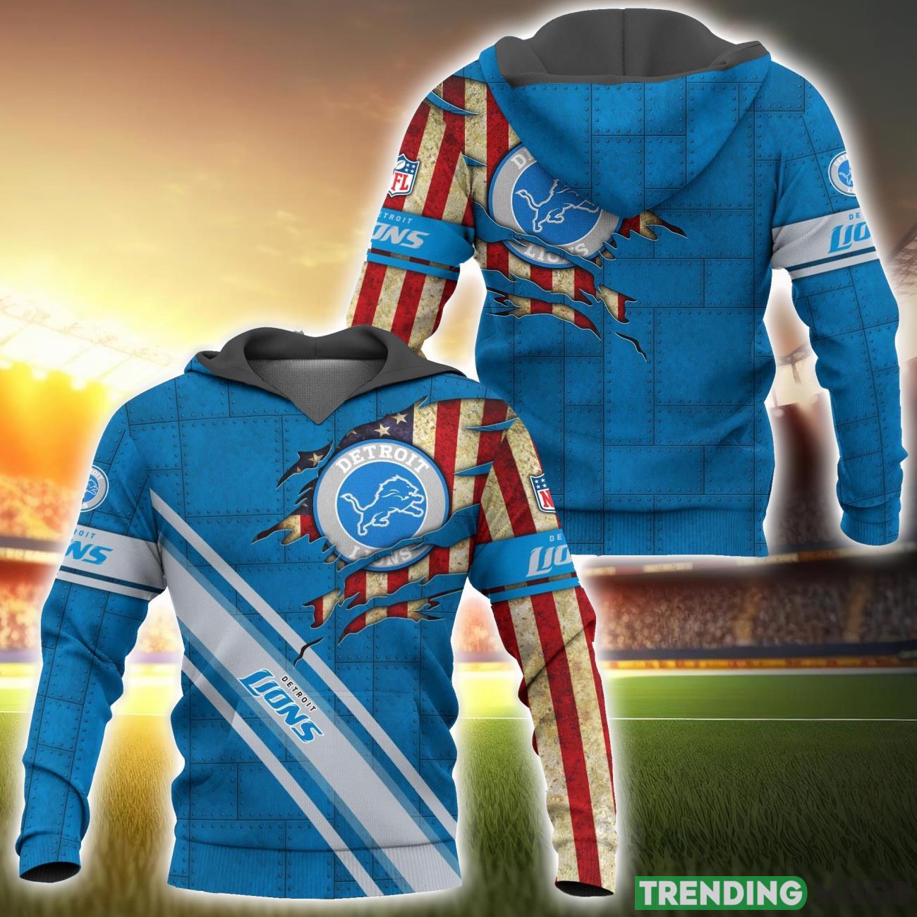 Detroit Lions NFL Sport Team 3D Hoodie For Fans Product Photo 1 Detroit Lions NFL Sport Team 3D Hoodie For Fans Product Photo 1