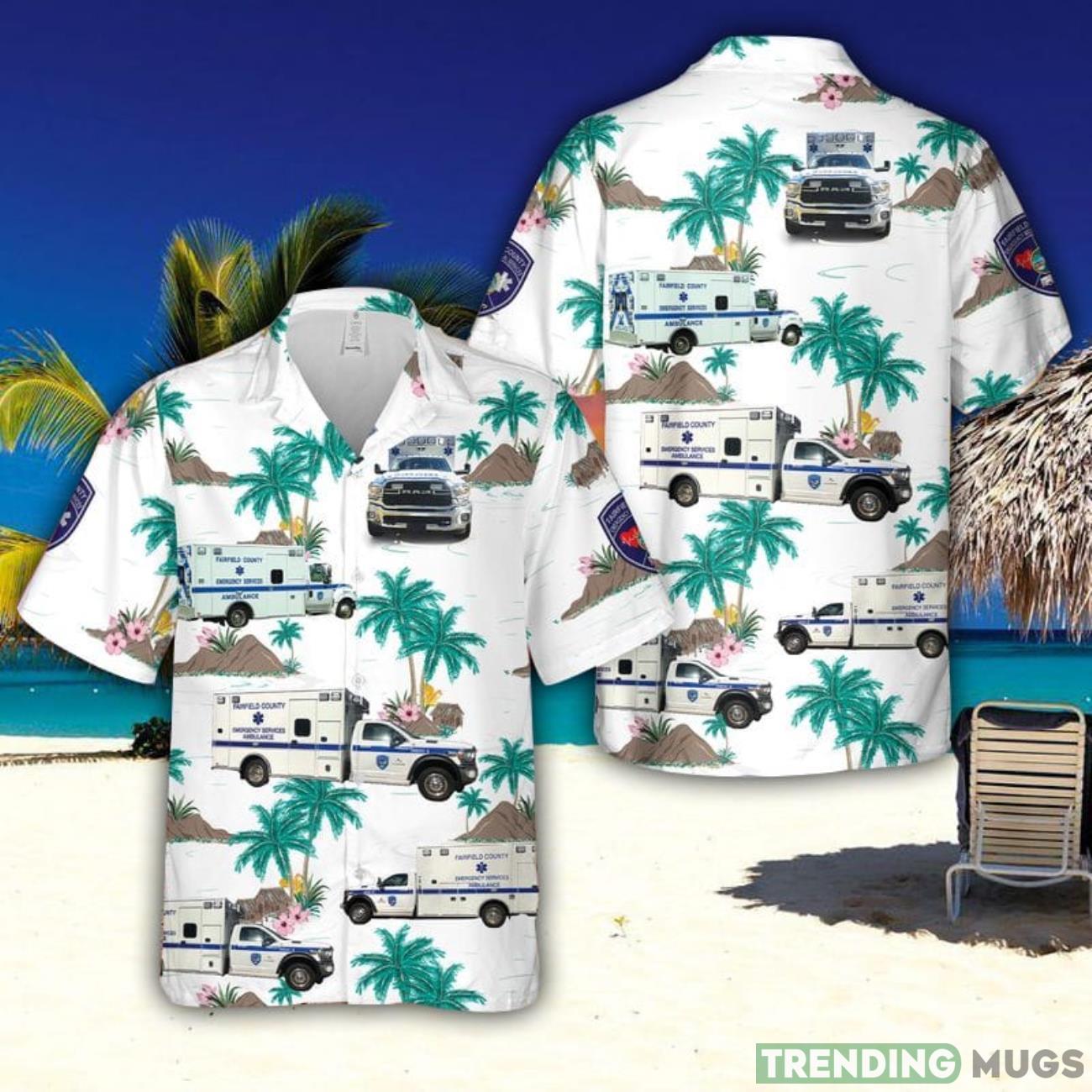 Fairfield County EMS Summer Beach Gift 3D Hawaiian Shirt Product Photo 1 Fairfield County EMS Summer Beach Gift 3D Hawaiian Shirt Product Photo 1