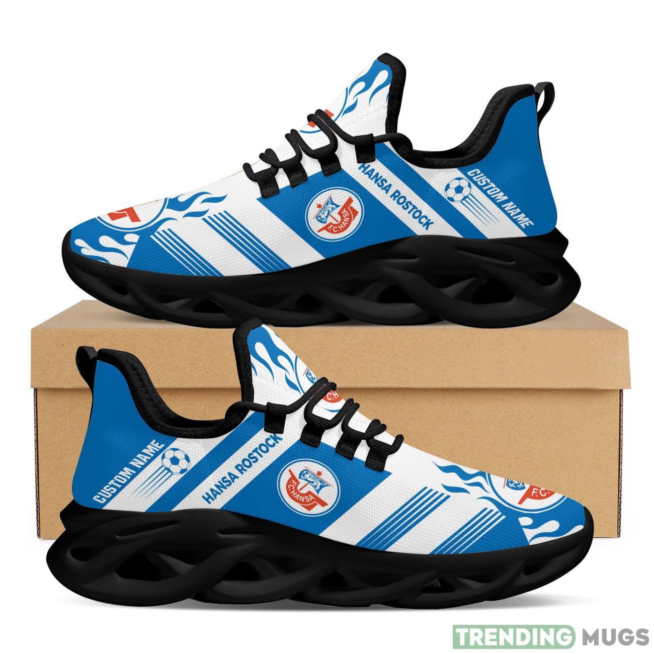 FC Hansa Rostock Custom Personalized Max Soul Sneakers Running Sports Shoes Max Soul FC Hansa Rostock Custom Personalized Max Soul Sneakers Running Sports Shoes Max Soul