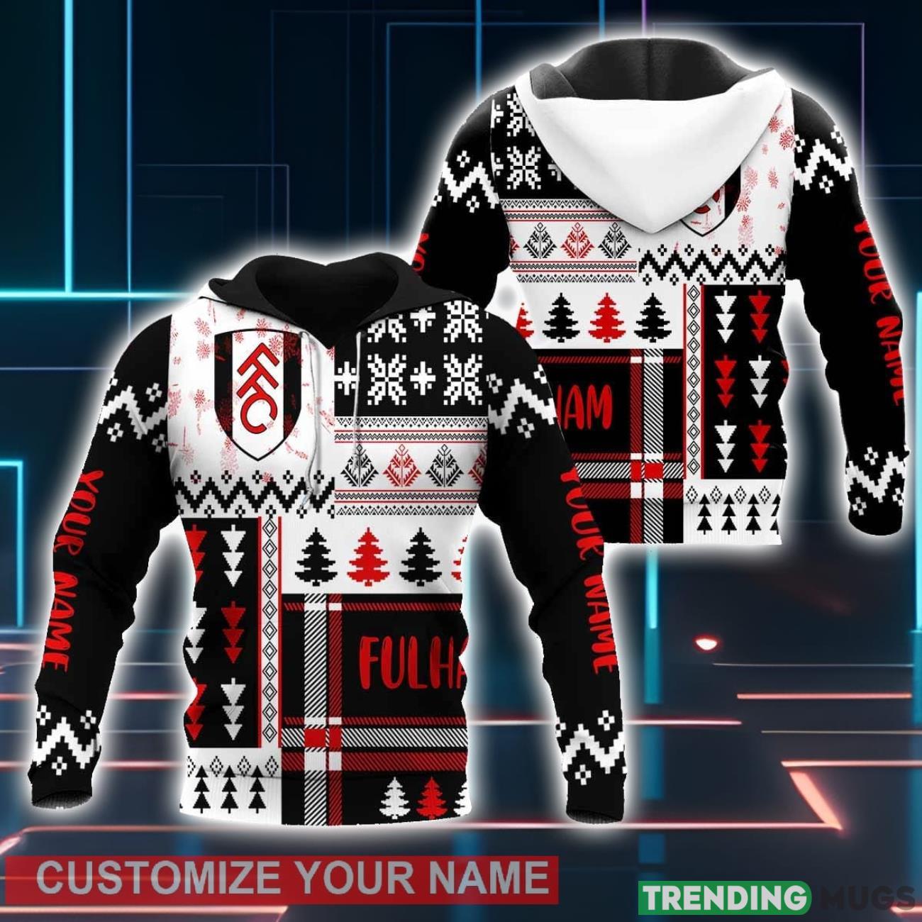 Fulham FC 3D Hoodie Winter Gift For Men For Women Personalized Name 3D Hoodies Fulham FC 3D Hoodie Winter Gift For Men For Women Personalized Name 3D Hoodies