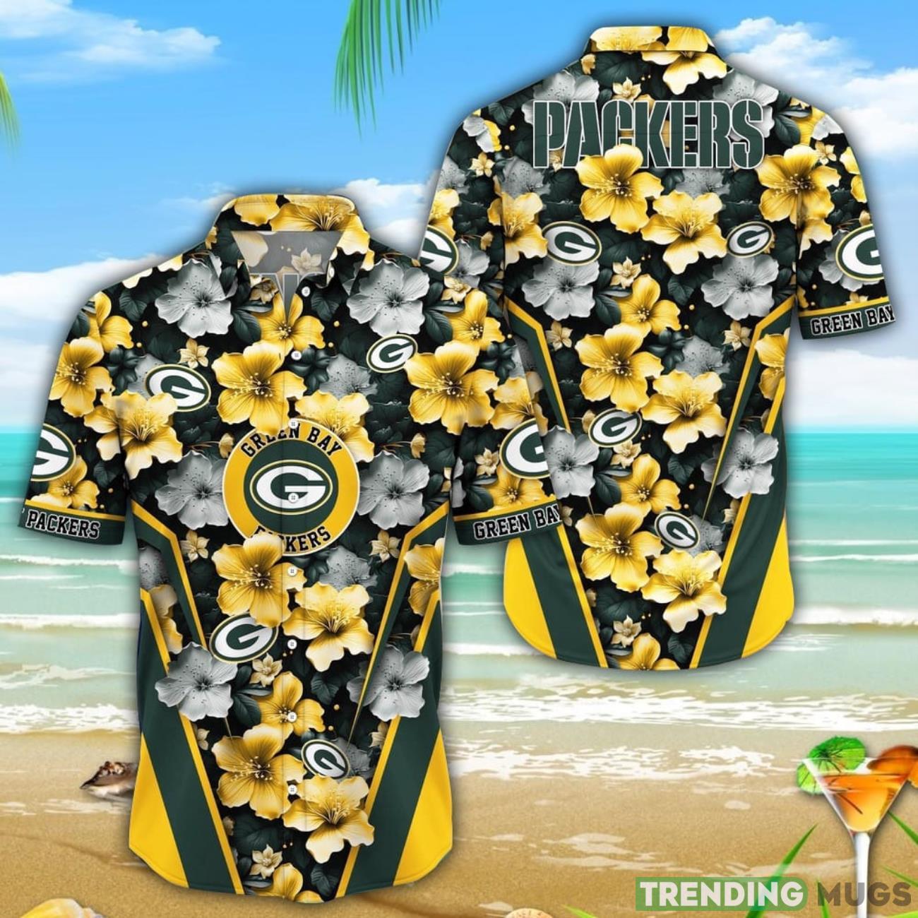 Green Bay Packers 3D Hawaiian Shirt Flower Tropical Beach Gift Product Photo 1 Green Bay Packers 3D Hawaiian Shirt Flower Tropical Beach Gift Product Photo 1