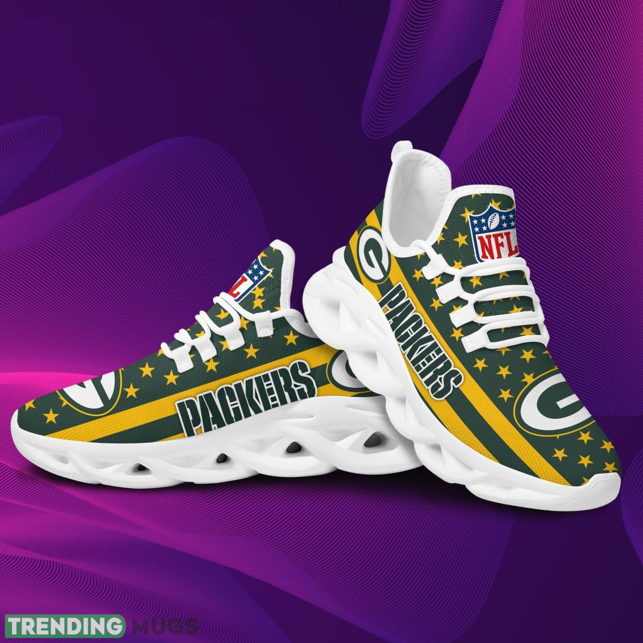 Green Bay Packers 3D Max Soul Sneakers Running Sports Max Soul Green Bay Packers 3D Max Soul Sneakers Running Sports Max Soul