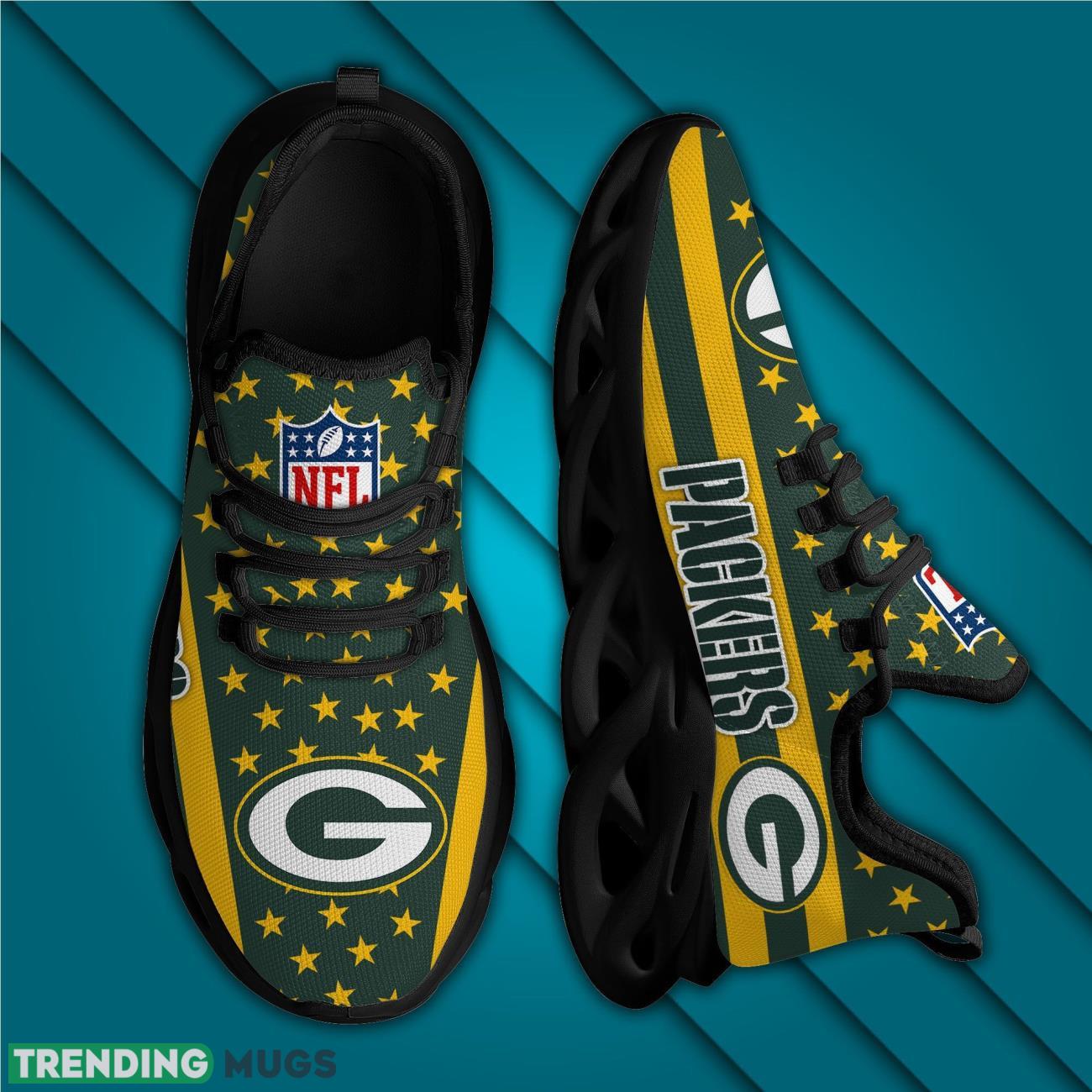 Green Bay Packers 3D Max Soul Sneakers Running Sports Max Soul Green Bay Packers 3D Max Soul Sneakers Running Sports Max Soul