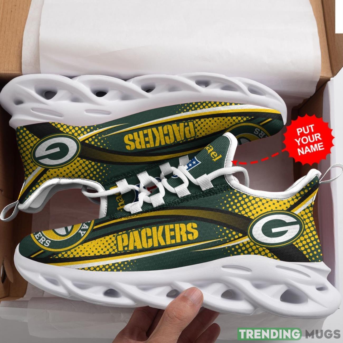 Green Bay Packers Custom Personalized Max Soul Sneakers Running Full Printed Sports Running Shoes Max Soul Green Bay Packers Custom Personalized Max Soul Sneakers Running Full Printed Sports Running Shoes Max Soul
