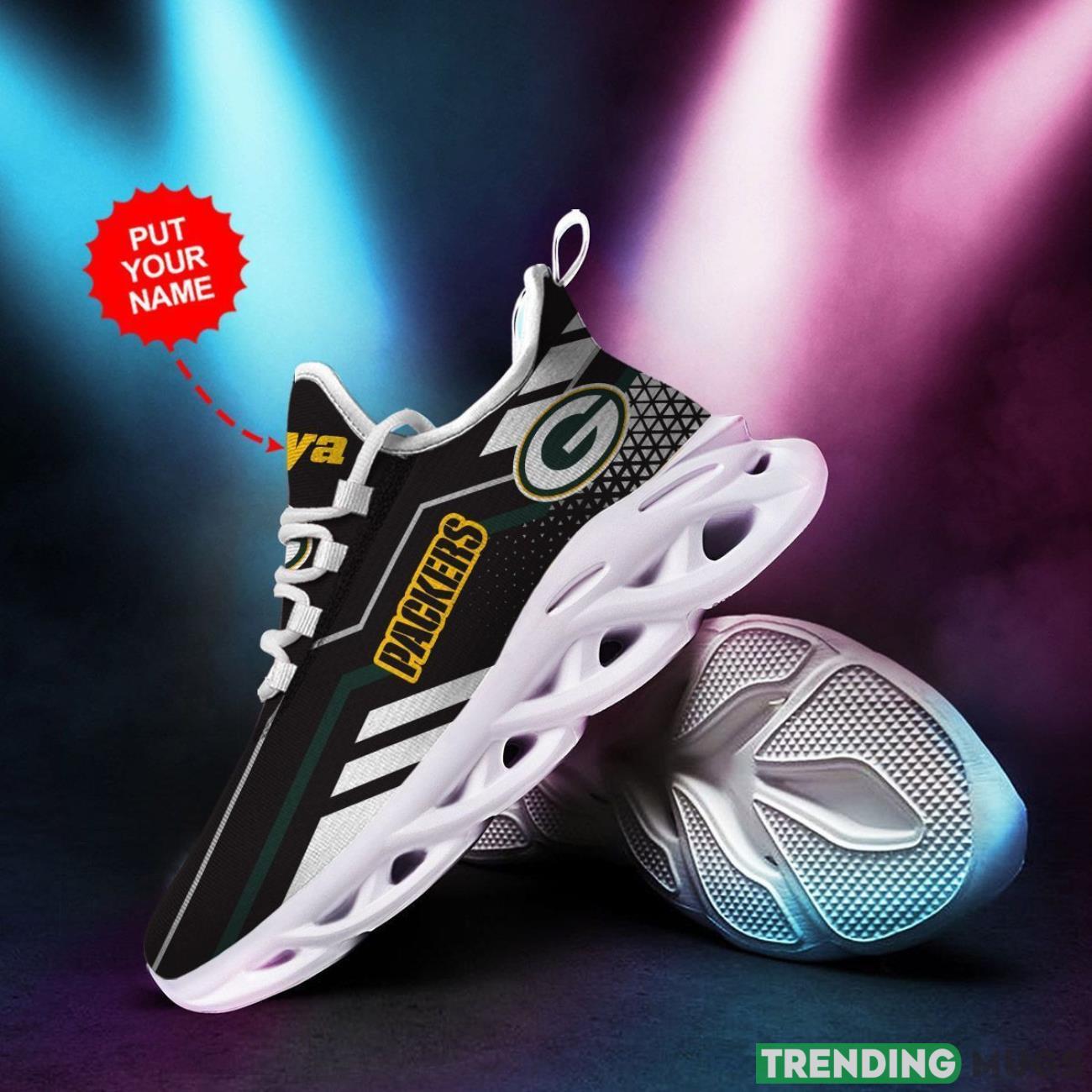 Green Bay Packers Custom Personalized Max Soul Sneakers Running Sports Shoes Personalized Name Max Soul Green Bay Packers Custom Personalized Max Soul Sneakers Running Sports Shoes Personalized Name Max Soul