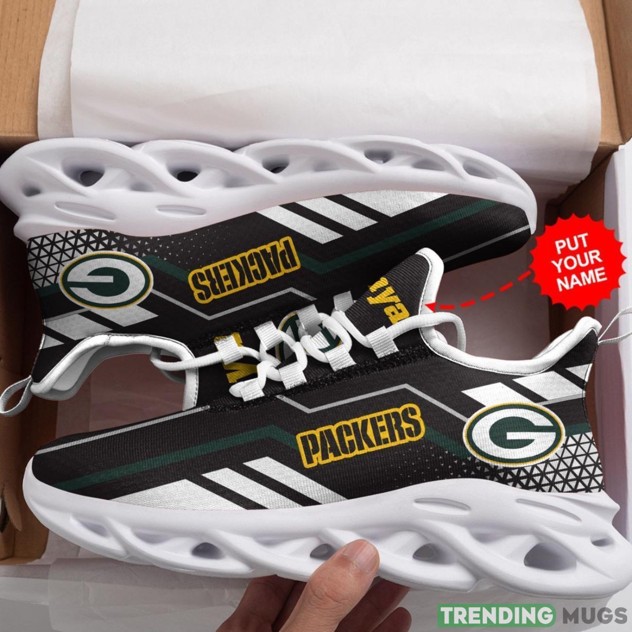Green Bay Packers Custom Personalized Max Soul Sneakers Running Sports Shoes Personalized Name Max Soul Green Bay Packers Custom Personalized Max Soul Sneakers Running Sports Shoes Personalized Name Max Soul