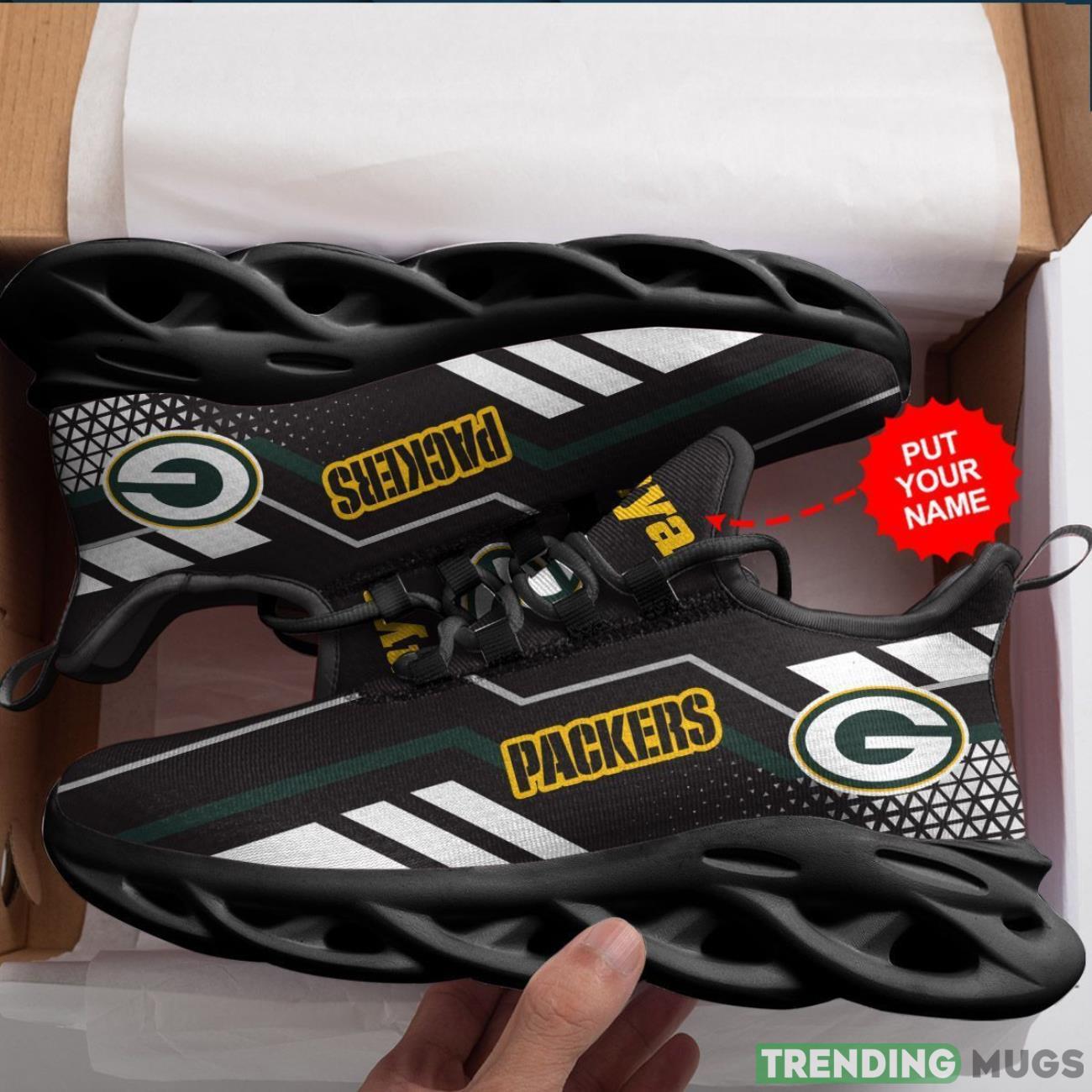 Green Bay Packers Custom Personalized Max Soul Sneakers Running Sports Shoes Personalized Name Max Soul Green Bay Packers Custom Personalized Max Soul Sneakers Running Sports Shoes Personalized Name Max Soul