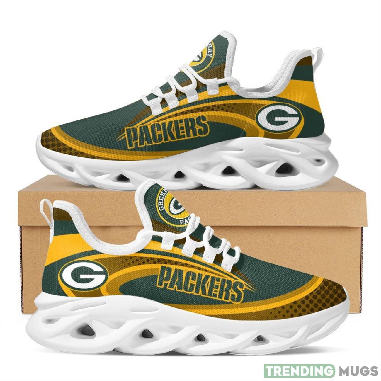 Green Bay Packers Max Soul Sneakers Running Full Printed Sports Running Shoes Max Soul Green Bay Packers Max Soul Sneakers Running Full Printed Sports Running Shoes Max Soul