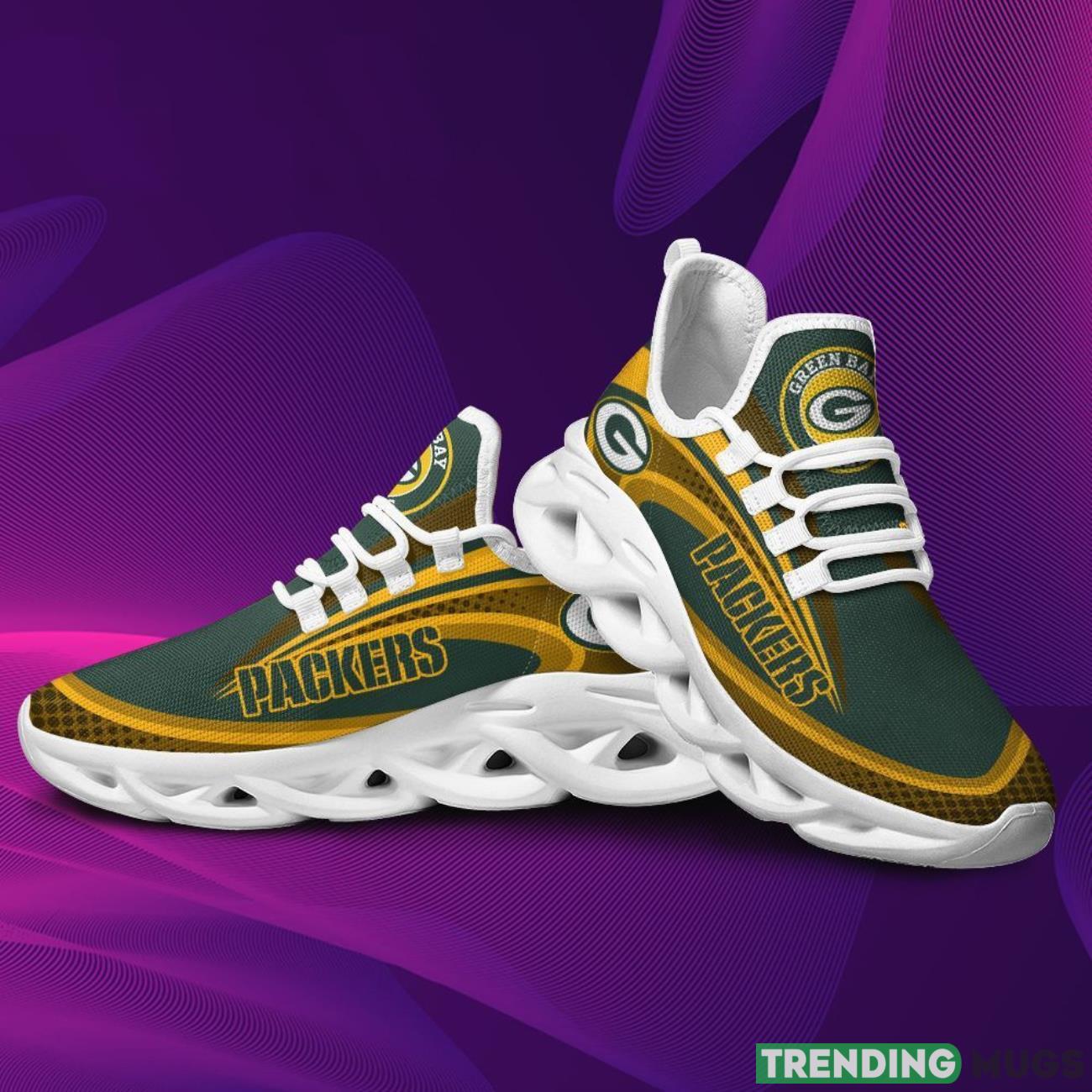 Green Bay Packers Max Soul Sneakers Running Full Printed Sports Running Shoes Max Soul Green Bay Packers Max Soul Sneakers Running Full Printed Sports Running Shoes Max Soul