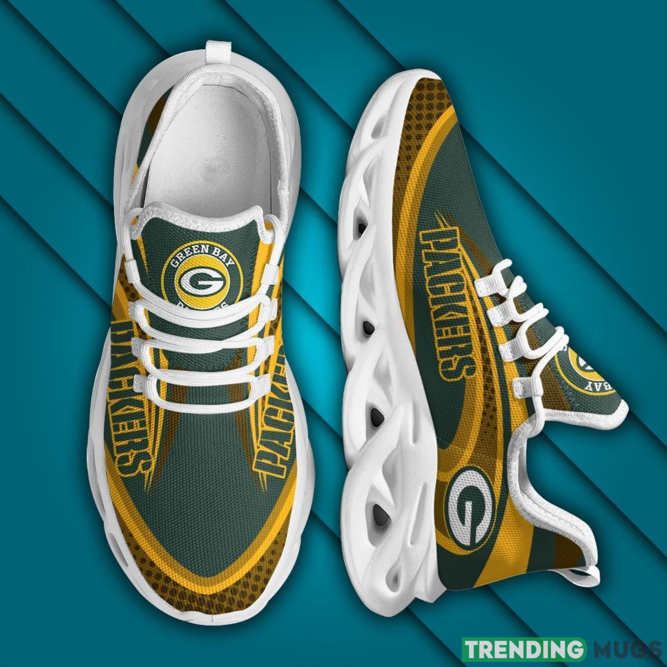 Green Bay Packers Max Soul Sneakers Running Full Printed Sports Running Shoes Max Soul Green Bay Packers Max Soul Sneakers Running Full Printed Sports Running Shoes Max Soul