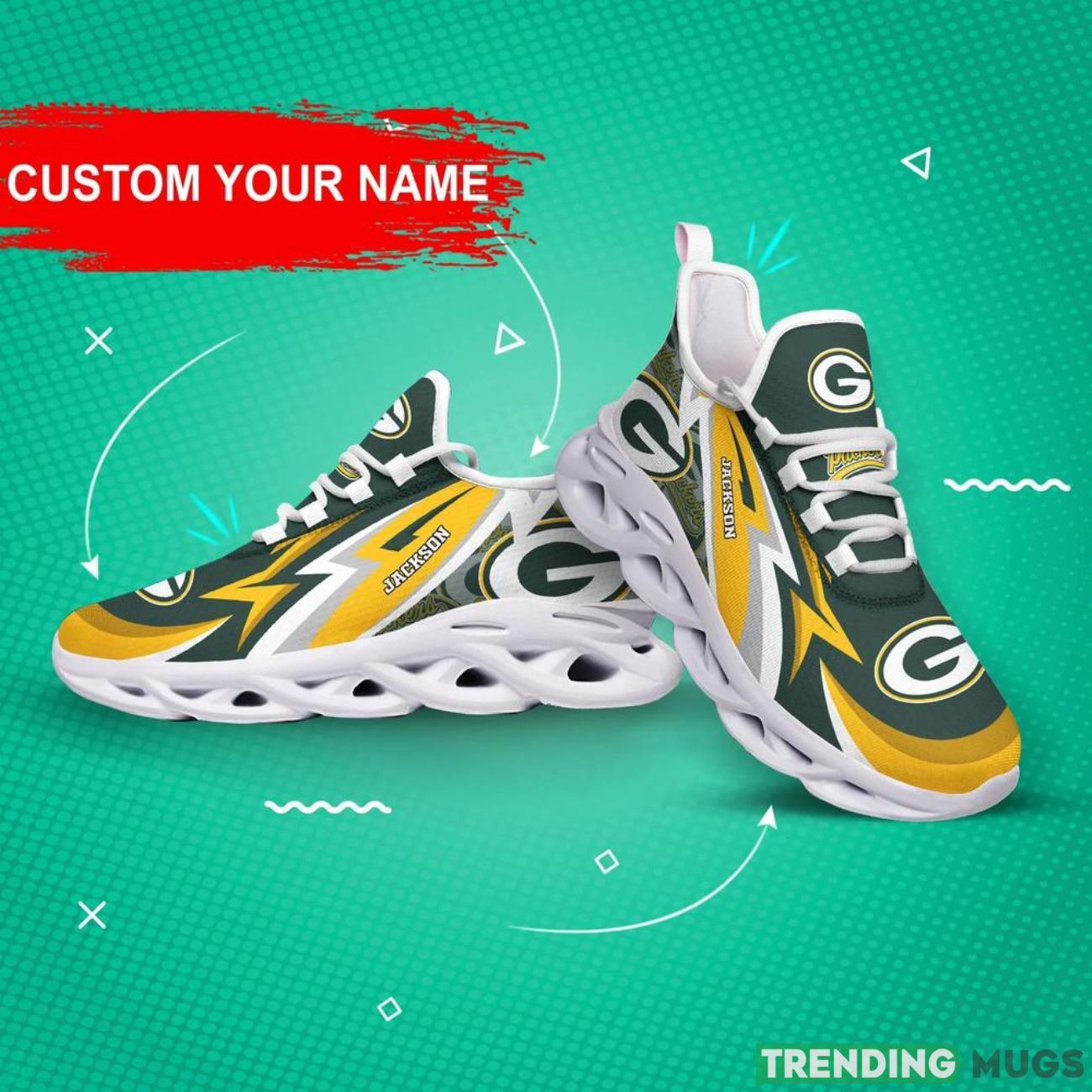 Green Bay Packers NFL Max Soul Shoes Custom Name National Football League Fans Gifts For NFL Fans Max Soul Green Bay Packers NFL Max Soul Shoes Custom Name National Football League Fans Gifts For NFL Fans Max Soul
