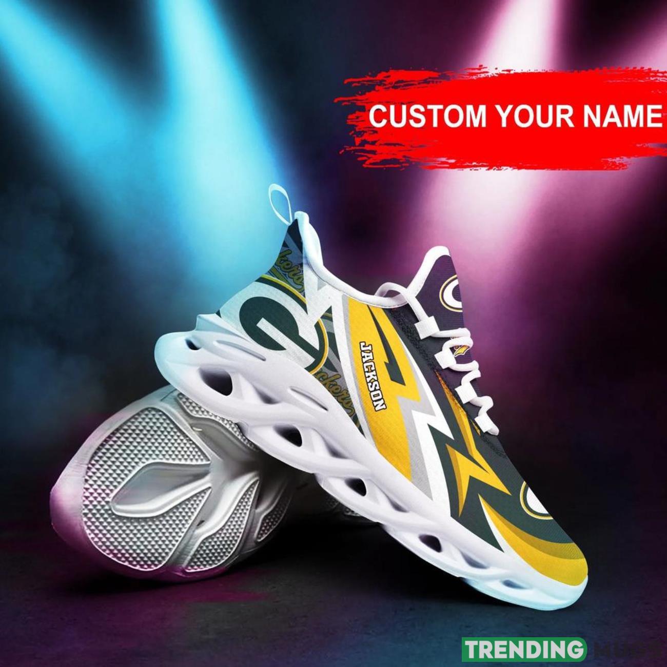 Green Bay Packers NFL Max Soul Shoes Custom Name National Football League Fans Gifts For NFL Fans Max Soul Green Bay Packers NFL Max Soul Shoes Custom Name National Football League Fans Gifts For NFL Fans Max Soul