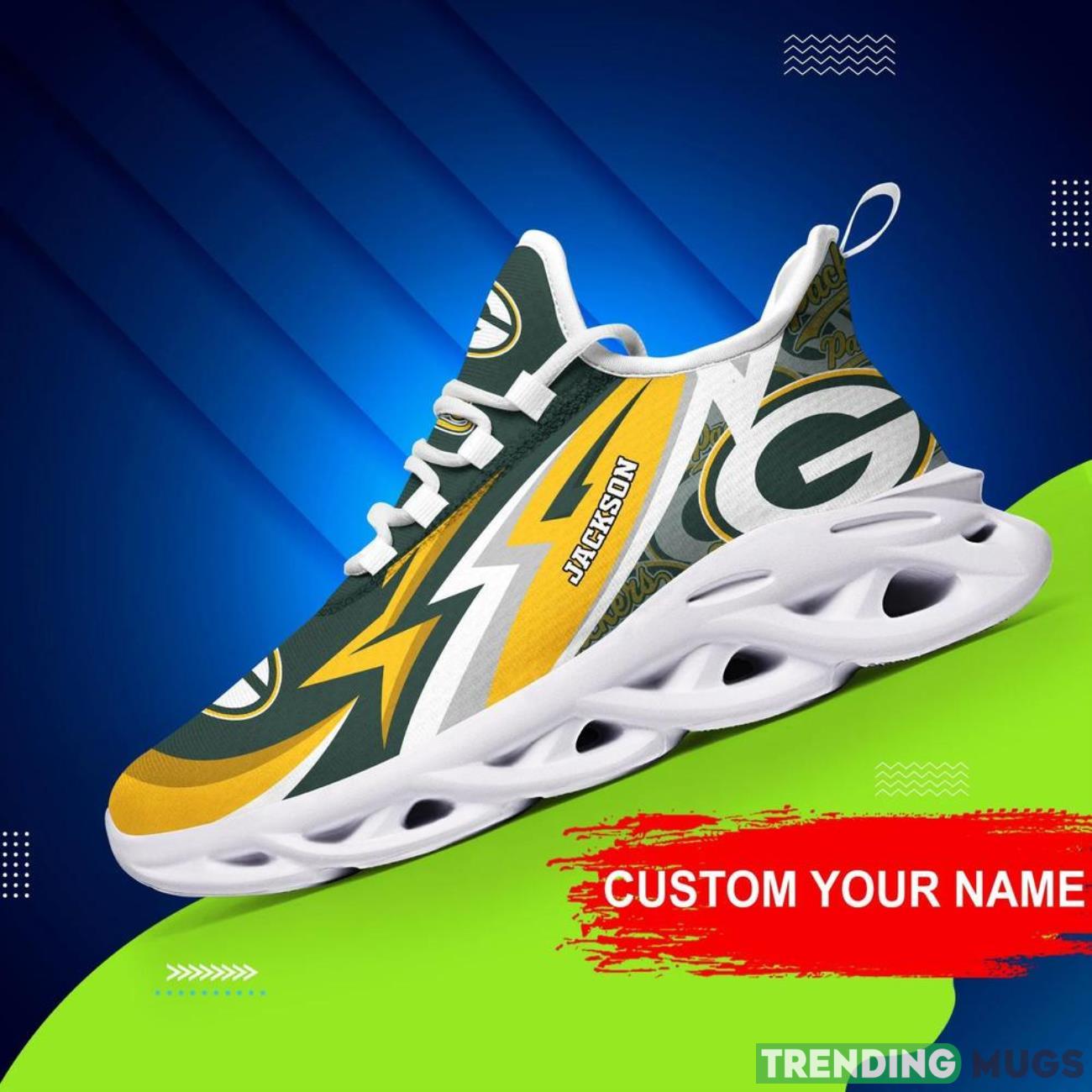 Green Bay Packers NFL Max Soul Shoes Custom Name National Football League Fans Gifts For NFL Fans Max Soul Green Bay Packers NFL Max Soul Shoes Custom Name National Football League Fans Gifts For NFL Fans Max Soul
