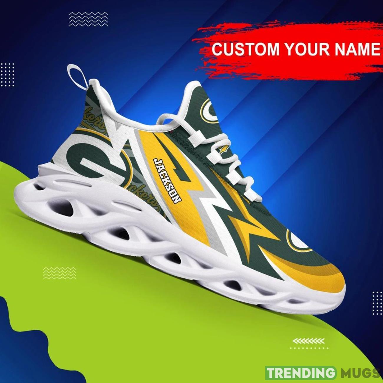 Green Bay Packers NFL Max Soul Shoes Custom Name National Football League Fans Gifts For NFL Fans Product Photo 1 Green Bay Packers NFL Max Soul Shoes Custom Name National Football League Fans Gifts For NFL Fans Product Photo 1