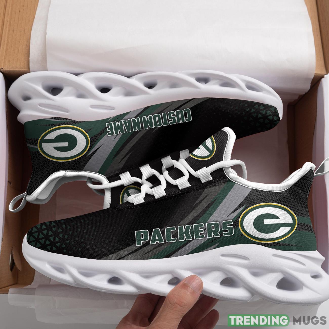 Green Bay Packers Triangle Custom Personalized Name Max Soul Sneakers New Trends Sport Shoes Product Photo 1