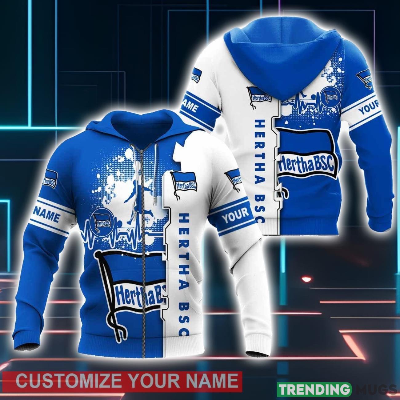 Hertha BSC 3D Hoodie Winter Gift For Men For Women Personalized Name Product Photo 1 Hertha BSC 3D Hoodie Winter Gift For Men For Women Personalized Name Product Photo 1