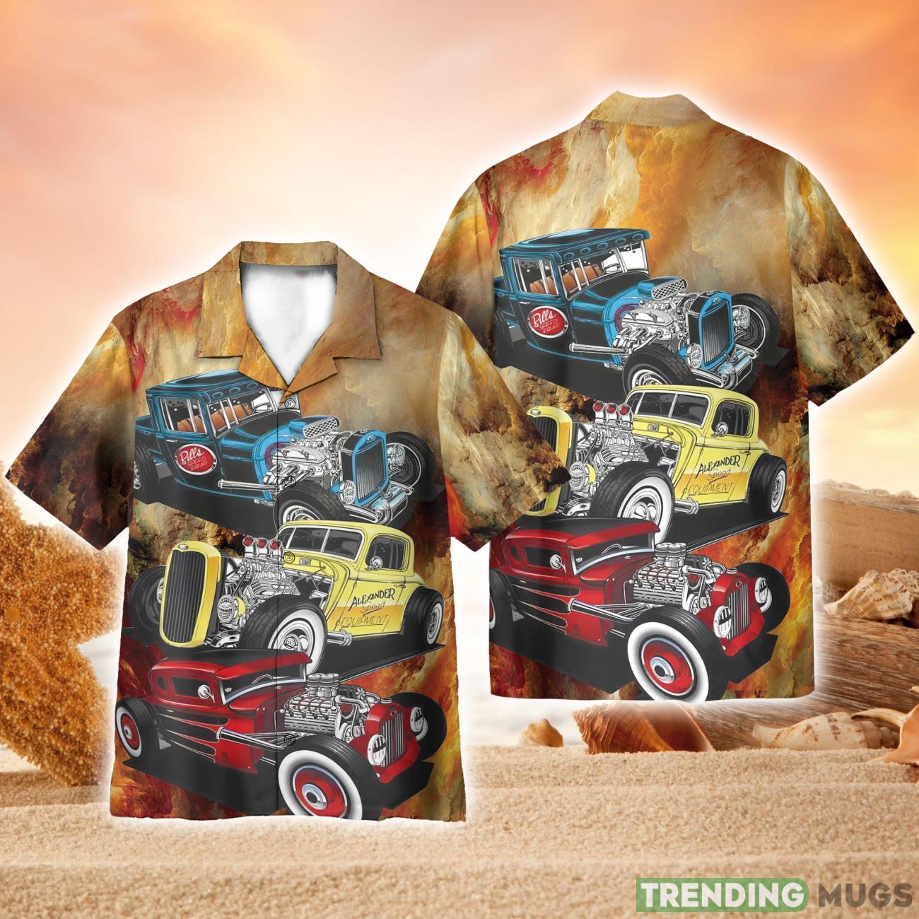 Hot Rod Car Full Printed Hawaiian Shirt Beach Shirt Product Photo 1 Hot Rod Car Full Printed Hawaiian Shirt Beach Shirt Product Photo 1