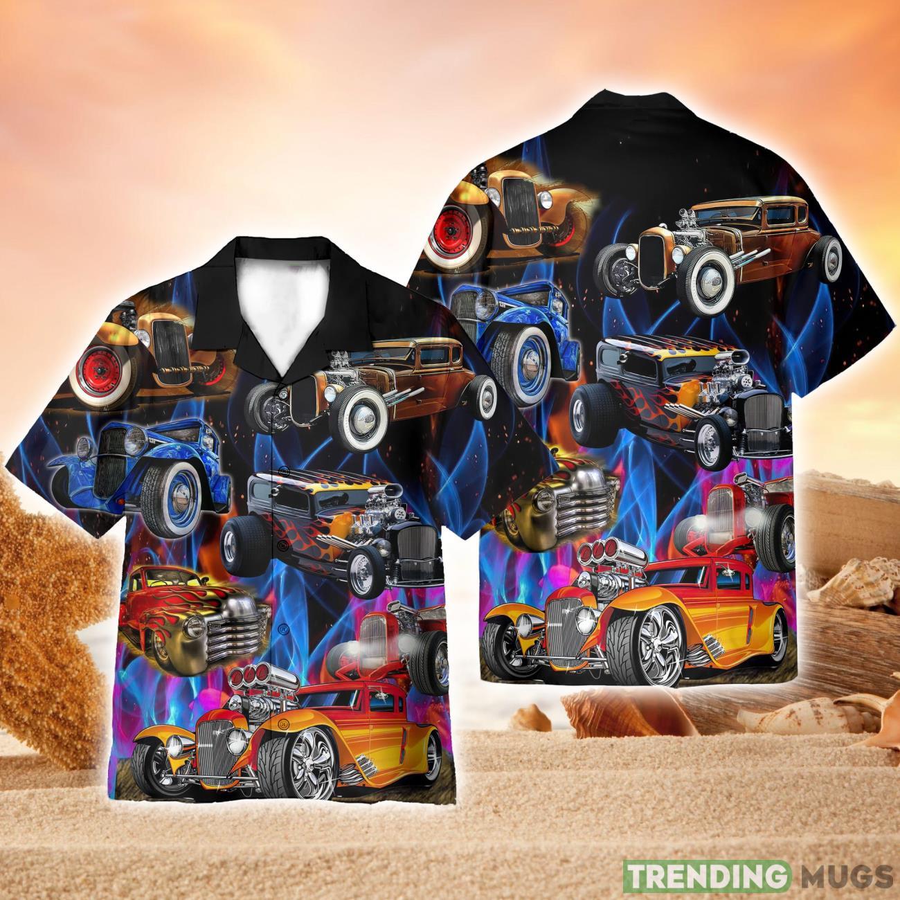 Hot Rod Cars Full Printed Hawaiian Shirt Beach Shirt Product Photo 1 Hot Rod Cars Full Printed Hawaiian Shirt Beach Shirt Product Photo 1