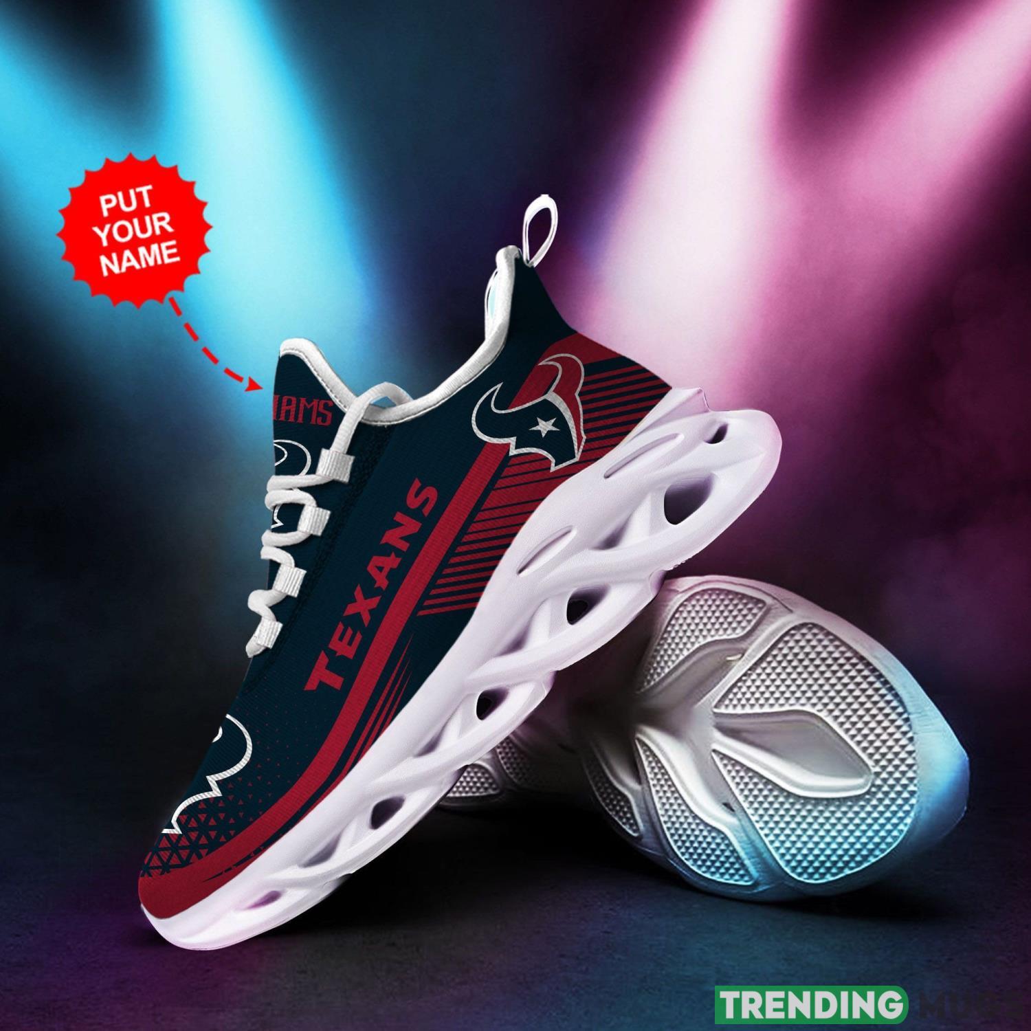 Houston Texans Custom Personalized Max Soul Sneakers Running Sports Shoes For Men Women Max Soul Houston Texans Custom Personalized Max Soul Sneakers Running Sports Shoes For Men Women Max Soul