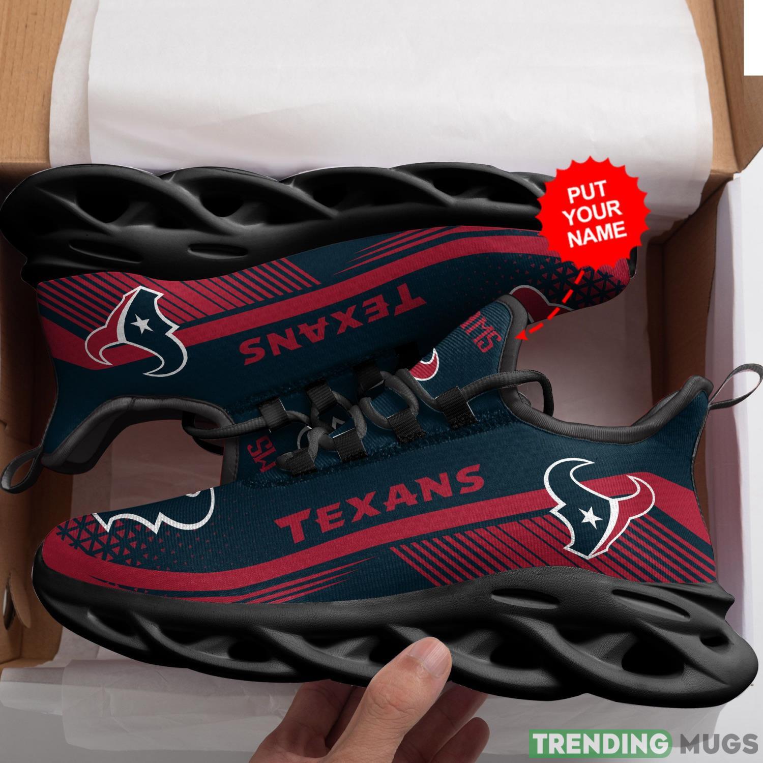 Houston Texans Custom Personalized Max Soul Sneakers Running Sports Shoes For Men Women Max Soul Houston Texans Custom Personalized Max Soul Sneakers Running Sports Shoes For Men Women Max Soul