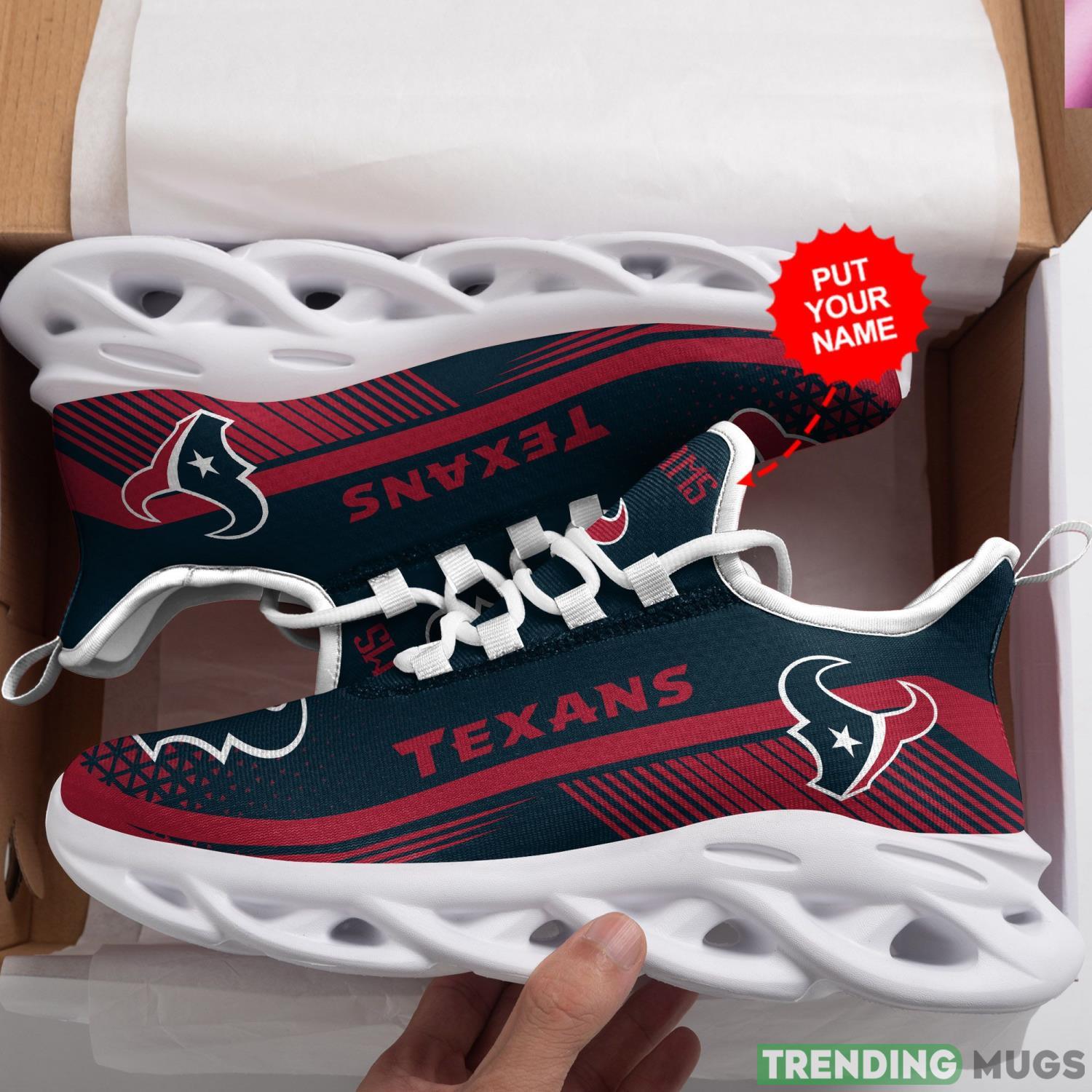 Houston Texans Custom Personalized Max Soul Sneakers Running Sports Shoes For Men Women Max Soul Houston Texans Custom Personalized Max Soul Sneakers Running Sports Shoes For Men Women Max Soul
