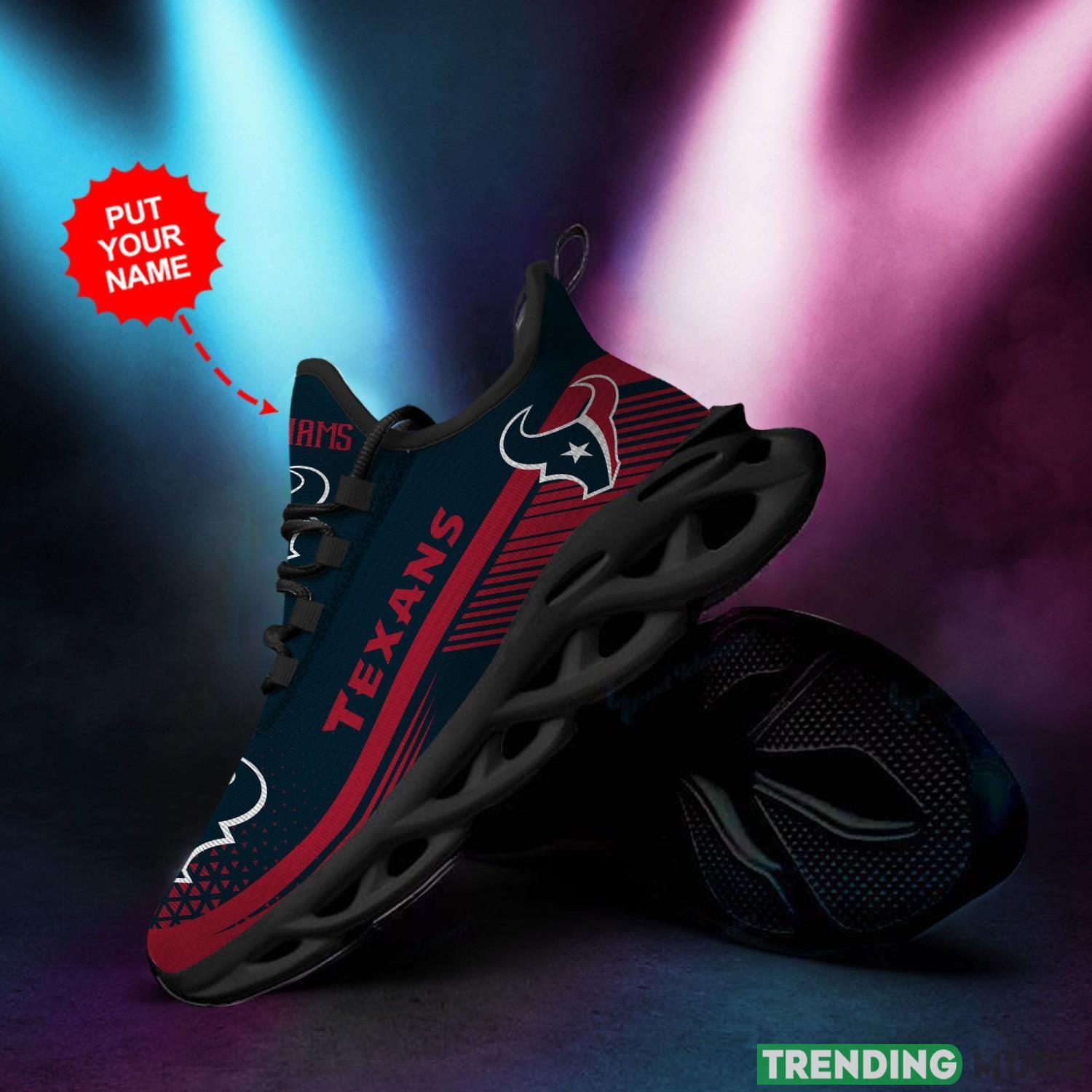 Houston Texans Custom Personalized Max Soul Sneakers Running Sports Shoes For Men Women Max Soul Houston Texans Custom Personalized Max Soul Sneakers Running Sports Shoes For Men Women Max Soul