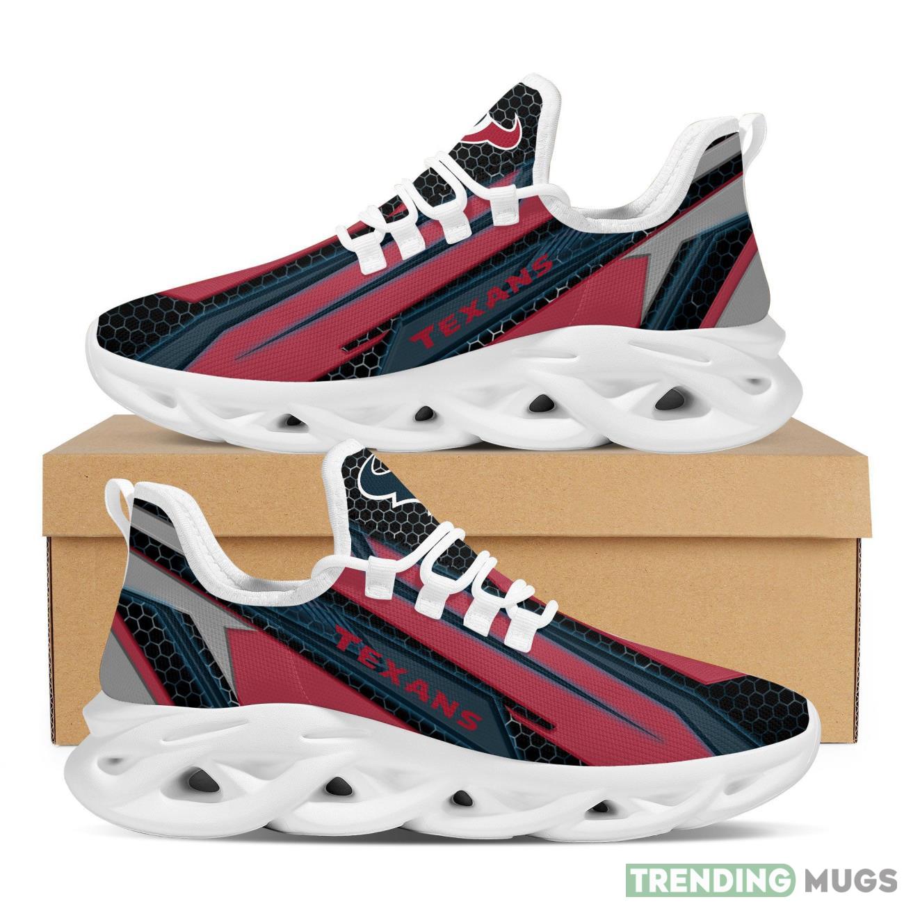 Houston Texans Geometric Hexagon Design Trending Max Soul Clunky Sneaker Shoes For Mens Womens Product Photo 1