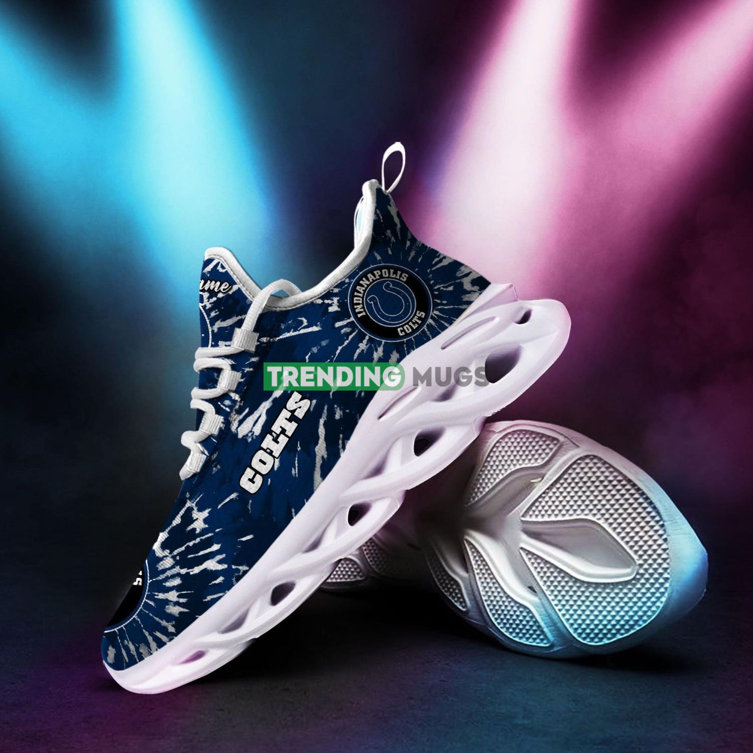 Indianapolis Colts Custom Name Tie Dye Max Soul Sneaker Shoes For Fans For Men Women Product Photo 1 Indianapolis Colts Custom Name Tie Dye Max Soul Sneaker Shoes For Fans For Men Women Product Photo 1