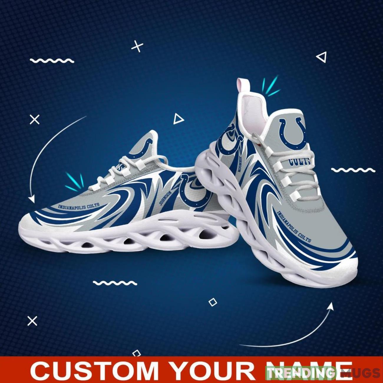 Indianapolis Colts NFL Football Fans Max Soul Shoes Sneakers Personalized Name Gifts Men Women Shoes Max Soul Indianapolis Colts NFL Football Fans Max Soul Shoes Sneakers Personalized Name Gifts Men Women Shoes Max Soul