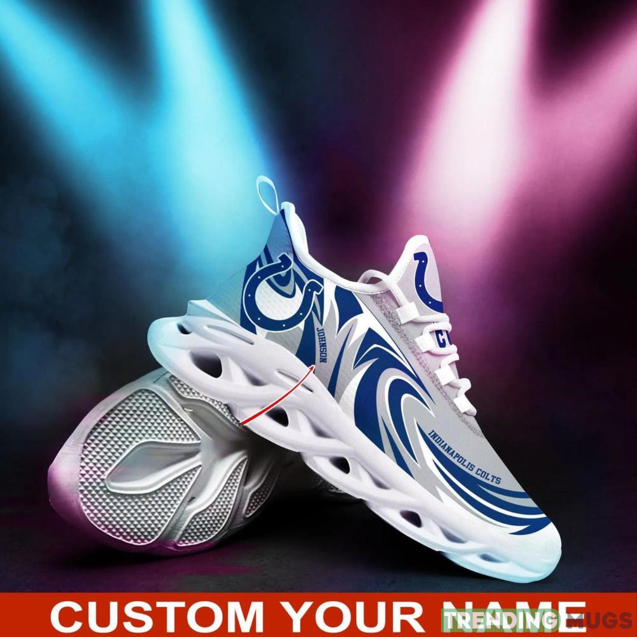 Indianapolis Colts NFL Football Fans Max Soul Shoes Sneakers Personalized Name Gifts Men Women Shoes Max Soul Indianapolis Colts NFL Football Fans Max Soul Shoes Sneakers Personalized Name Gifts Men Women Shoes Max Soul