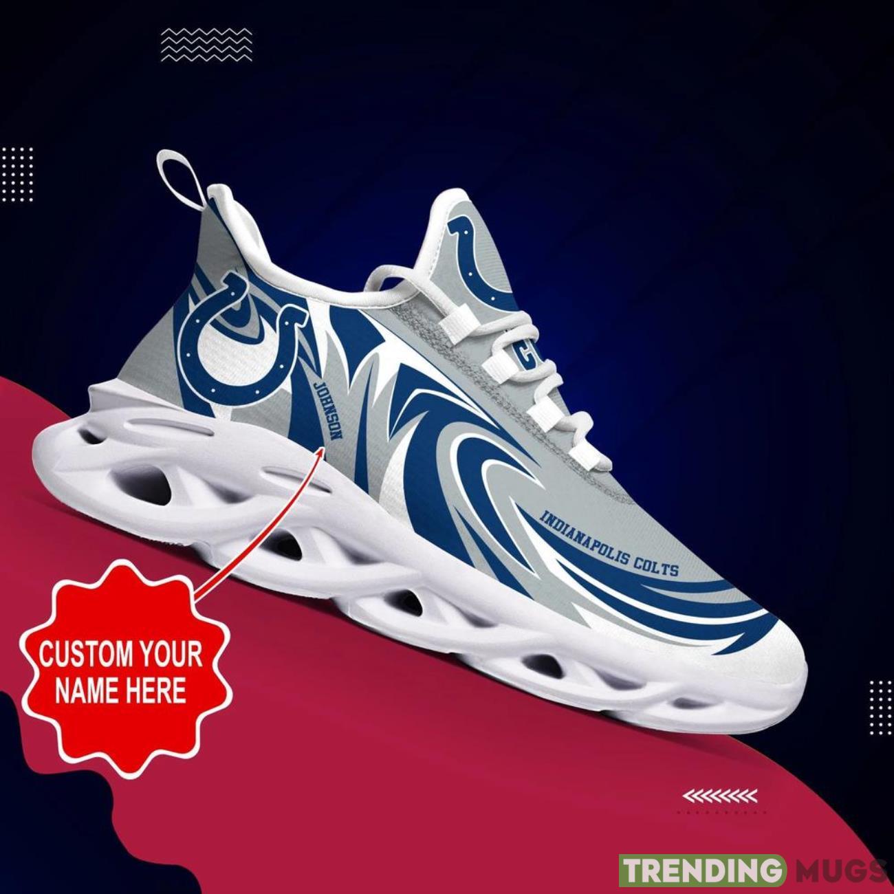 Indianapolis Colts NFL Football Fans Max Soul Shoes Sneakers Personalized Name Gifts Men Women Shoes Max Soul Indianapolis Colts NFL Football Fans Max Soul Shoes Sneakers Personalized Name Gifts Men Women Shoes Max Soul