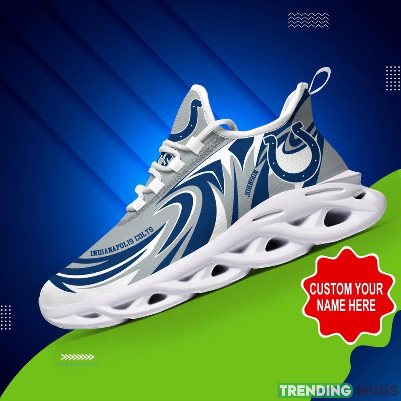 Indianapolis Colts NFL Football Fans Max Soul Shoes Sneakers Personalized Name Gifts Men Women Shoes Product Photo 1 Indianapolis Colts NFL Football Fans Max Soul Shoes Sneakers Personalized Name Gifts Men Women Shoes Product Photo 1