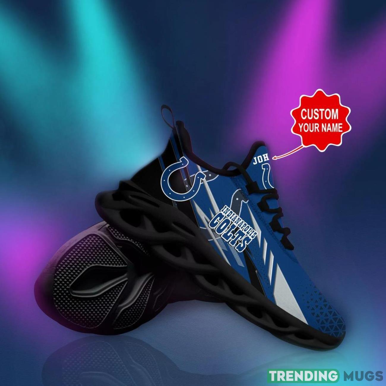 Indianapolis Colts NFL Max Soul Shoes Custom Name National Football League Fans Gifts For NFL Fans Max Soul Indianapolis Colts NFL Max Soul Shoes Custom Name National Football League Fans Gifts For NFL Fans Max Soul
