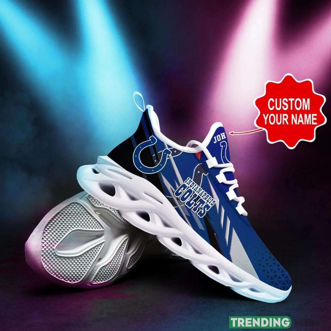 Indianapolis Colts NFL Max Soul Shoes Custom Name National Football League Fans Gifts For NFL Fans Max Soul Indianapolis Colts NFL Max Soul Shoes Custom Name National Football League Fans Gifts For NFL Fans Max Soul