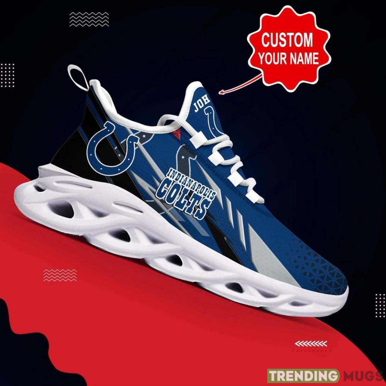 Indianapolis Colts NFL Max Soul Shoes Custom Name National Football League Fans Gifts For NFL Fans Max Soul Indianapolis Colts NFL Max Soul Shoes Custom Name National Football League Fans Gifts For NFL Fans Max Soul