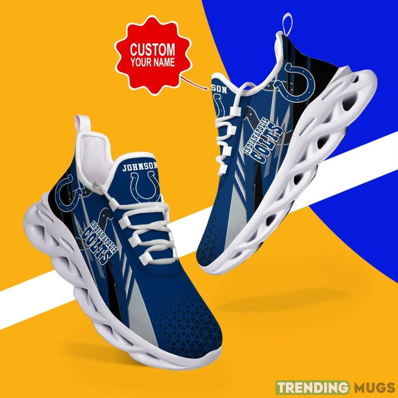 Indianapolis Colts NFL Max Soul Shoes Custom Name National Football League Fans Gifts For NFL Fans Max Soul Indianapolis Colts NFL Max Soul Shoes Custom Name National Football League Fans Gifts For NFL Fans Max Soul