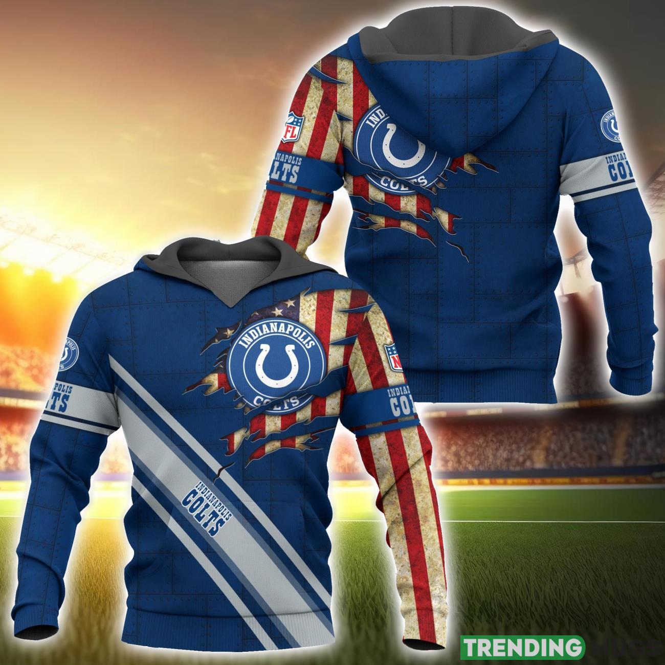 Indianapolis Colts NFL Sport Team 3D Hoodie For Fans Product Photo 1 Indianapolis Colts NFL Sport Team 3D Hoodie For Fans Product Photo 1