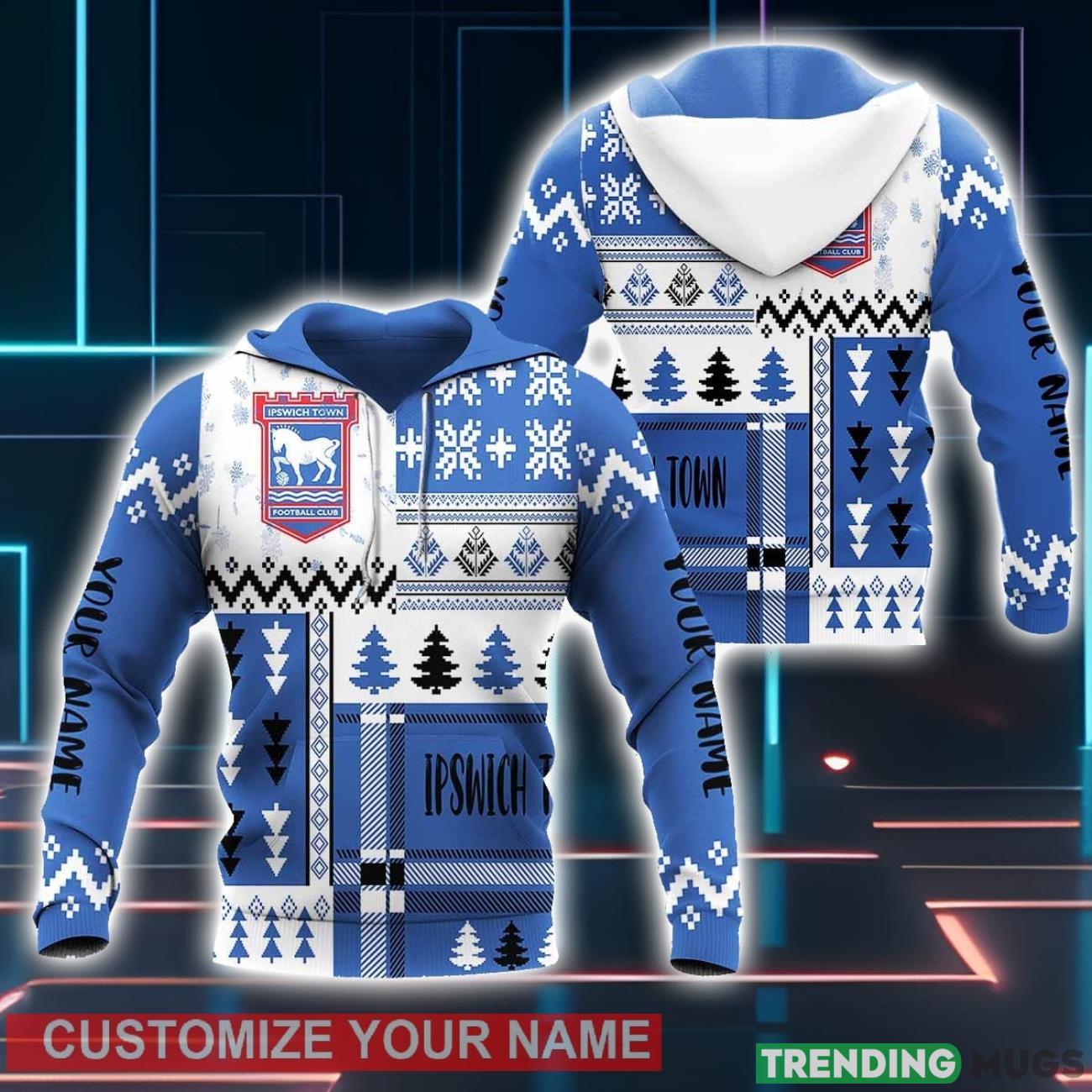 Ipswich Town 3D Hoodie Winter Gift For Men For Women Personalized Name 3D Hoodies Ipswich Town 3D Hoodie Winter Gift For Men For Women Personalized Name 3D Hoodies