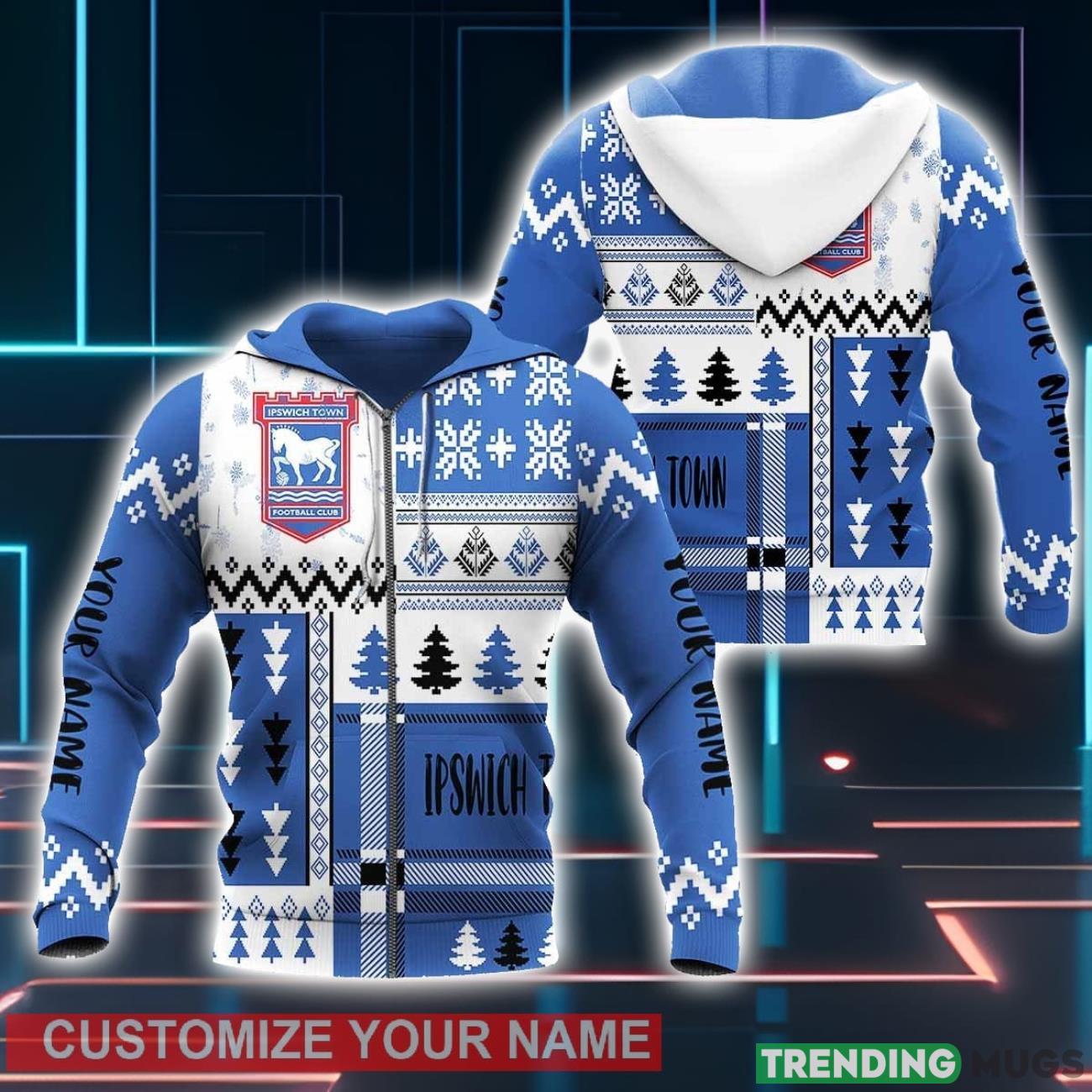 Ipswich Town 3D Hoodie Winter Gift For Men For Women Personalized Name Product Photo 1 Ipswich Town 3D Hoodie Winter Gift For Men For Women Personalized Name Product Photo 1