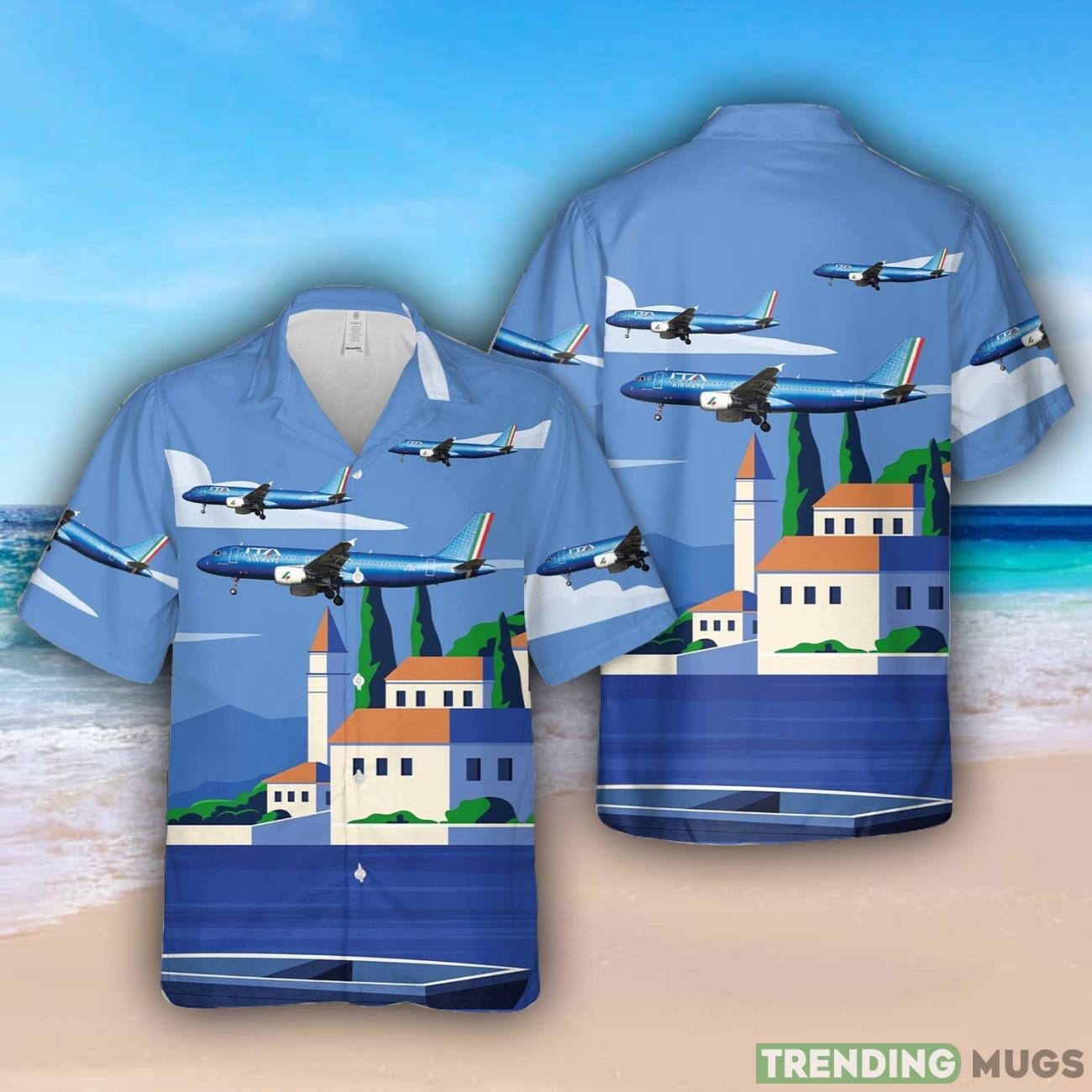 Italy ITA Airways Airbus A320-216 Aloha Hawaiian Shirt Beach Gift Short Sleeve Shirt Product Photo 1 Italy ITA Airways Airbus A320-216 Aloha Hawaiian Shirt Beach Gift Short Sleeve Shirt Product Photo 1