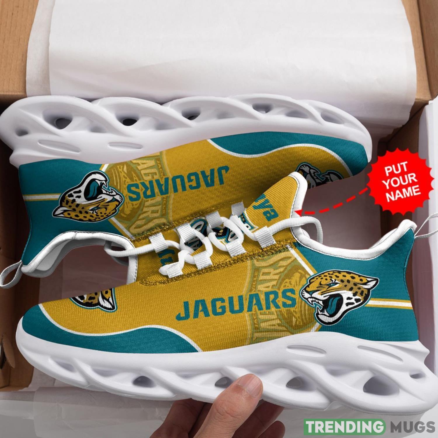 Jacksonville Jaguars Custom Personalized Max Soul Sneakers Running Sports Shoes For Men Women Custom Name Product Photo 1 Jacksonville Jaguars Custom Personalized Max Soul Sneakers Running Sports Shoes For Men Women Custom Name Product Photo 1