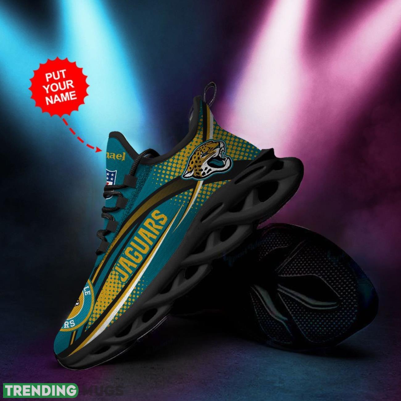 Jacksonville Jaguars Max Soul Sneakers Personalized Name Running Sports Gift Max Soul Jacksonville Jaguars Max Soul Sneakers Personalized Name Running Sports Gift Max Soul