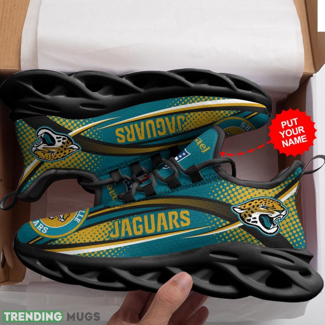 Jacksonville Jaguars Max Soul Sneakers Personalized Name Running Sports Gift Max Soul Jacksonville Jaguars Max Soul Sneakers Personalized Name Running Sports Gift Max Soul