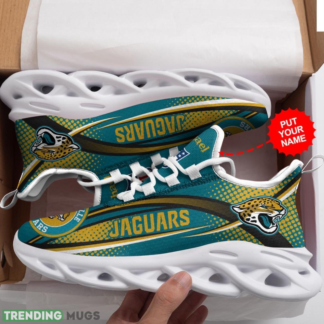 Jacksonville Jaguars Max Soul Sneakers Personalized Name Running Sports Gift Max Soul Jacksonville Jaguars Max Soul Sneakers Personalized Name Running Sports Gift Max Soul