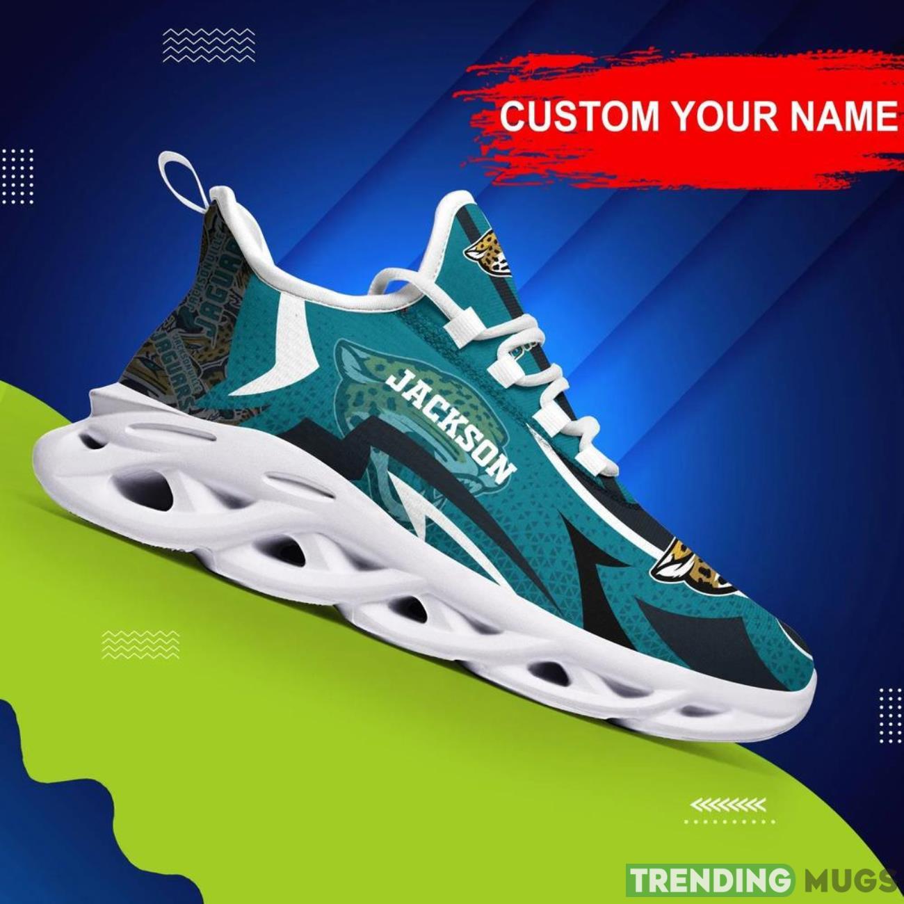 Jacksonville Jaguars NFL Max Soul Shoes Sneakers Personalized Name Gifts For Football Fans Product Photo 1