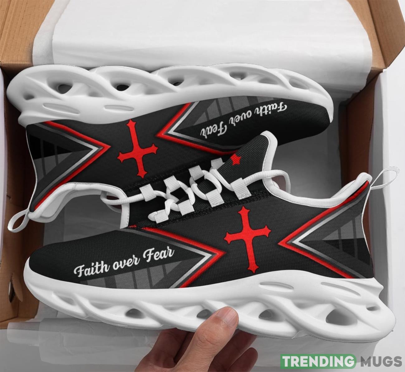 Jesus Faith Over Fear Max Soul Shoes Running Sneakers Amazing Gift Product Photo 1 Jesus Faith Over Fear Max Soul Shoes Running Sneakers Amazing Gift Product Photo 1