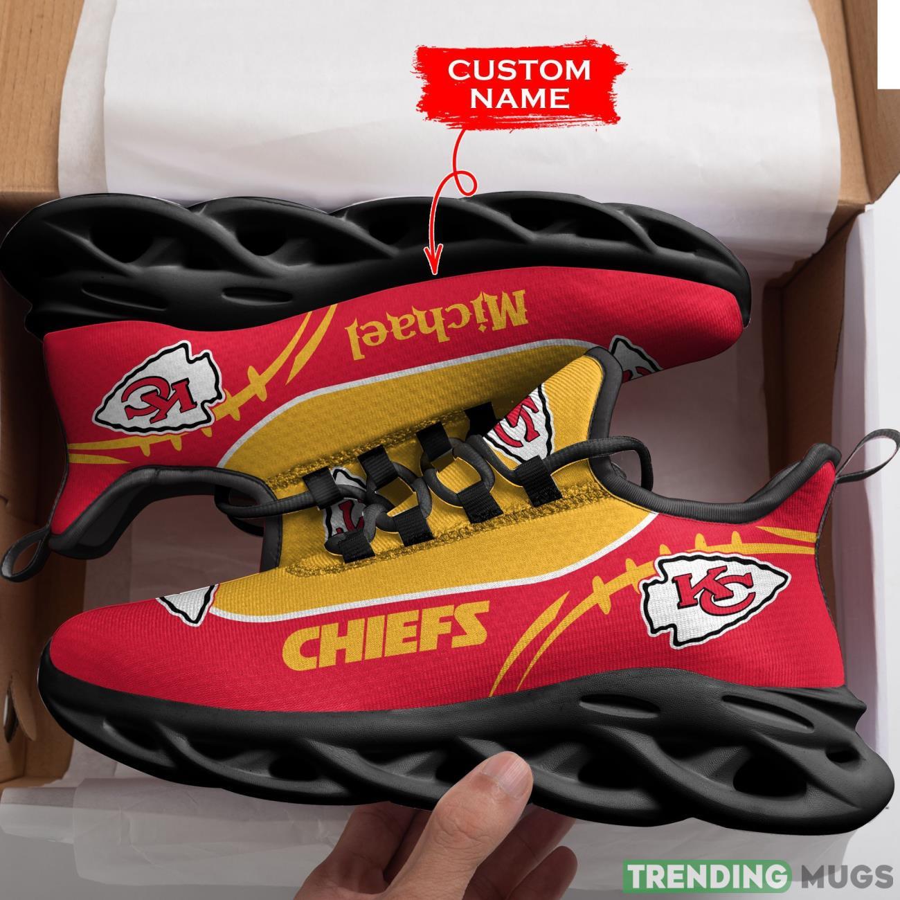 Kansas City Chiefs Custom Name Personalized Max Soul Sneakers Running Full Printed Sports Running Shoes Max Soul Kansas City Chiefs Custom Name Personalized Max Soul Sneakers Running Full Printed Sports Running Shoes Max Soul