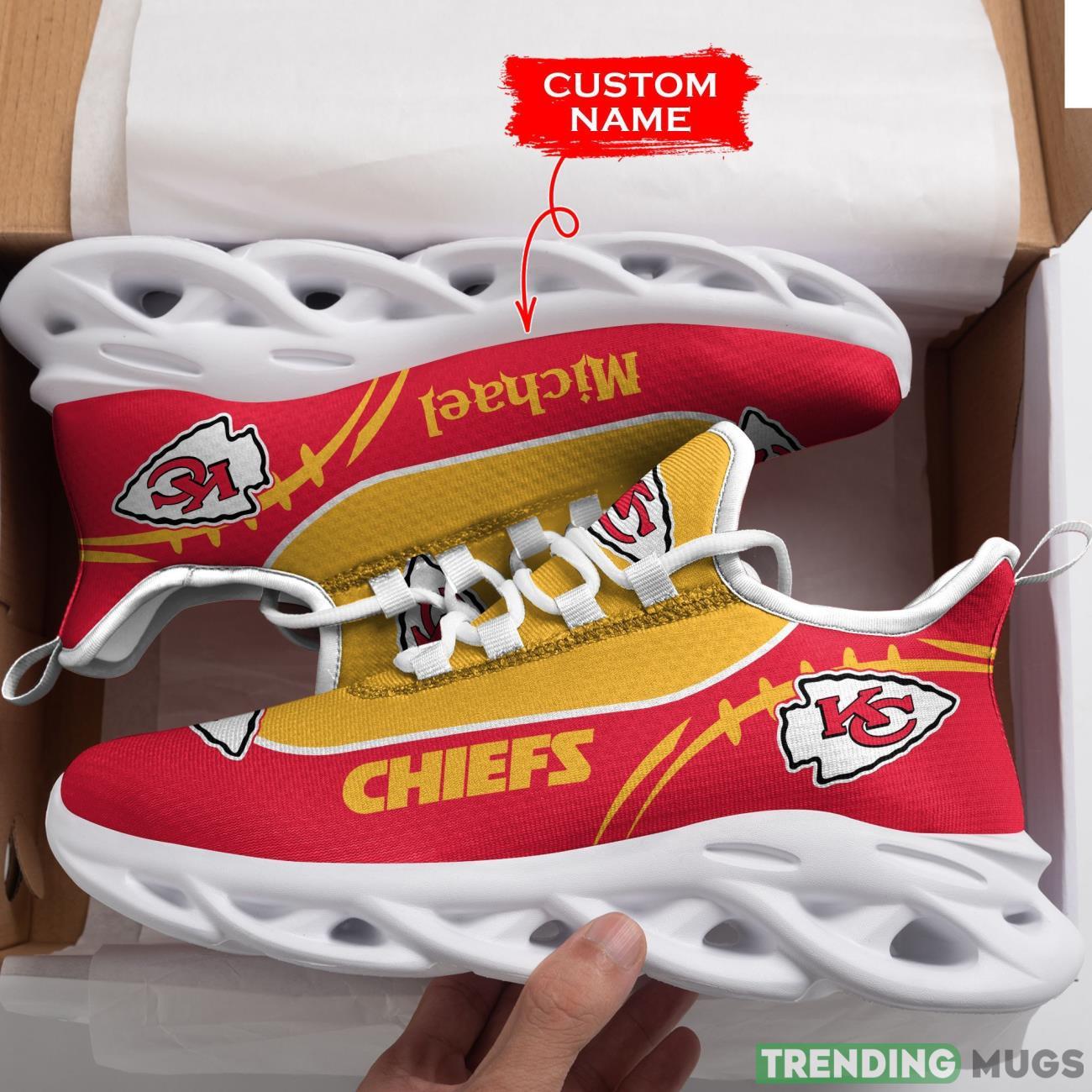 Kansas City Chiefs Custom Name Personalized Max Soul Sneakers Running Full Printed Sports Running Shoes Max Soul Kansas City Chiefs Custom Name Personalized Max Soul Sneakers Running Full Printed Sports Running Shoes Max Soul
