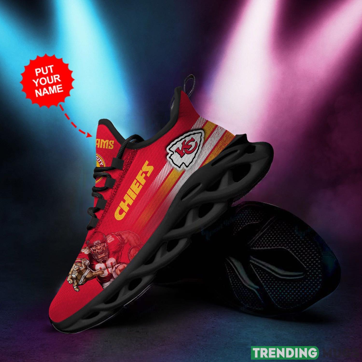 Kansas City Chiefs Custom Personalized Max Soul Sneakers Running Sports Shoes For Men Women Product Photo 1 Kansas City Chiefs Custom Personalized Max Soul Sneakers Running Sports Shoes For Men Women Product Photo 1