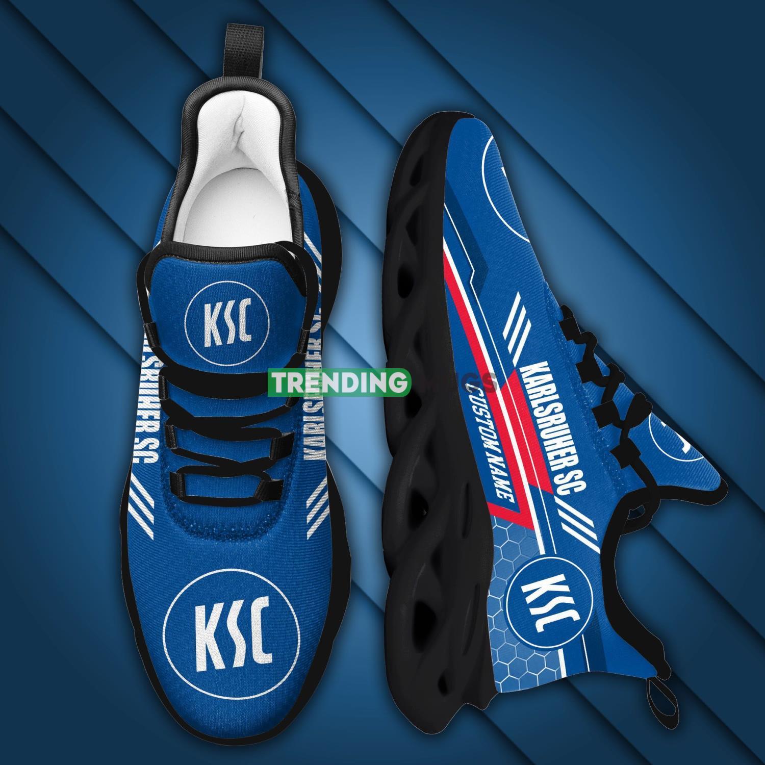 Karlsruher SC Custom Personalized Max Soul Sneakers Comfortable Men Women Shoes Max Soul Karlsruher SC Custom Personalized Max Soul Sneakers Comfortable Men Women Shoes Max Soul